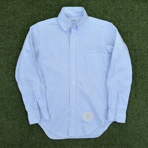 Thom Browne Men's Striped Oxford Dress Shirt